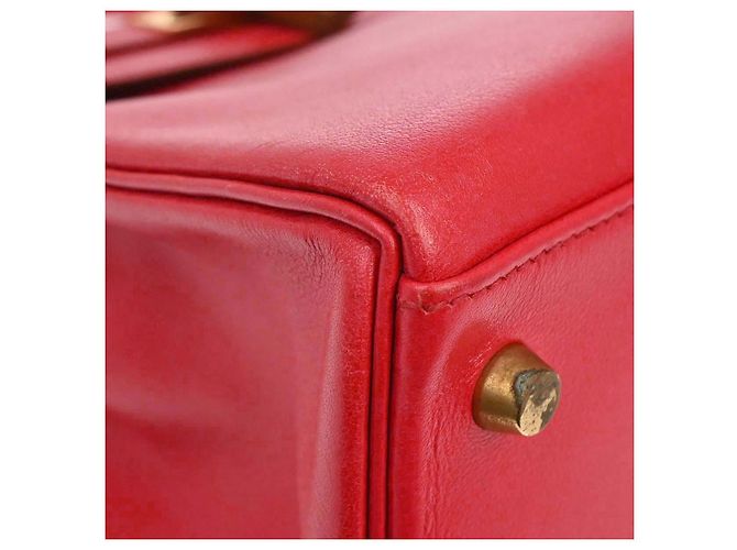 Hermès Hermes Kelly Red Evercalf with Gold Hardware 28 - view 7