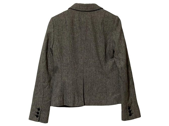 Autre Marque Chaqueta entallada de espiga Banana Republic Castaño - vista 2