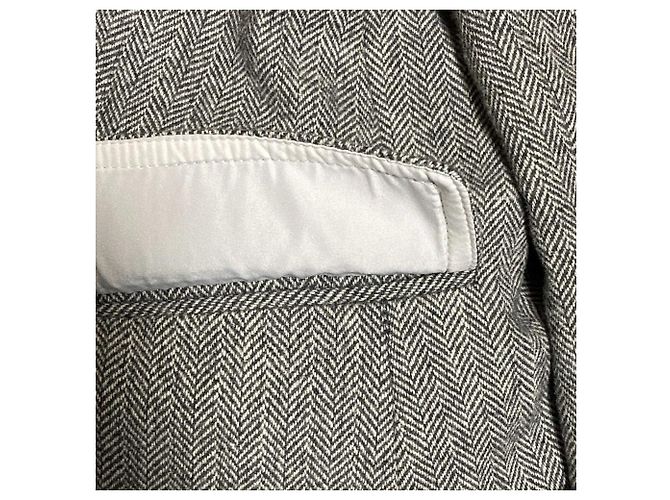 Autre Marque Chaqueta entallada de espiga Banana Republic Castaño - vista 3