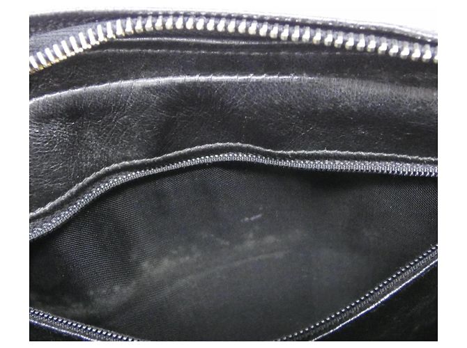 Borsa a tracolla Chanel in pelle Caviar Nero D'oro - vista 8
