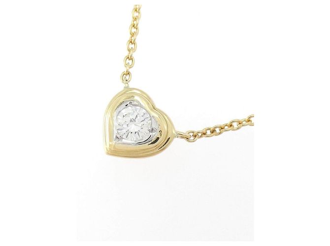 Autre Marque Collana Cuore con Diamanti Au750 D'oro - vista 3