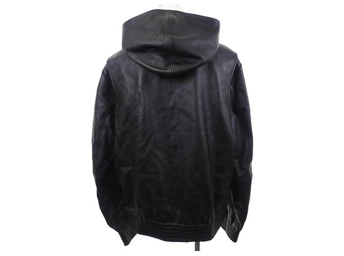 Chaqueta de cuero Louis Vuitton Negro - vista 2