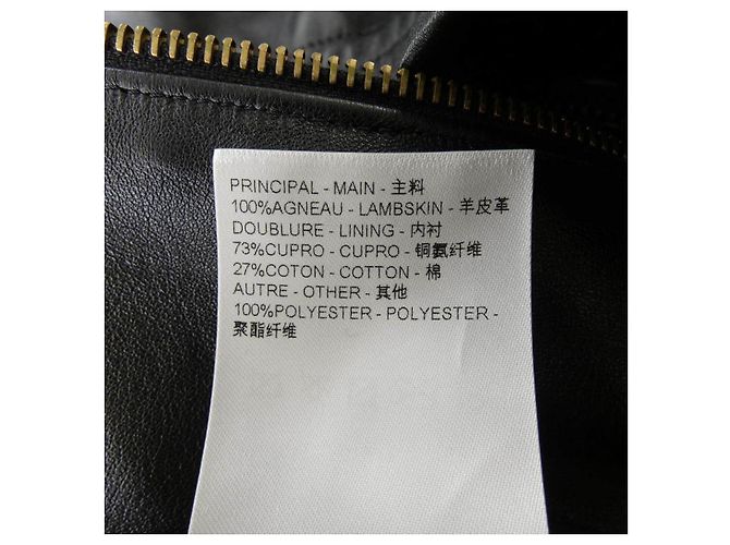 Chaqueta de cuero Louis Vuitton Negro - vista 3