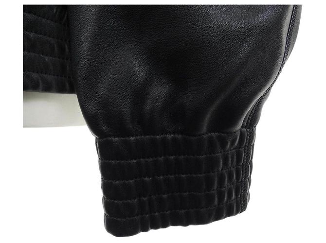 Chaqueta de cuero Louis Vuitton Negro - vista 6