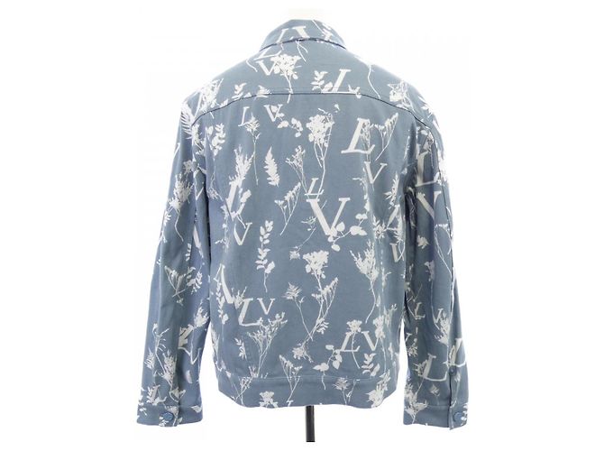 Chaqueta de denim Louis Vuitton DNA Leaf Castaño - vista 2