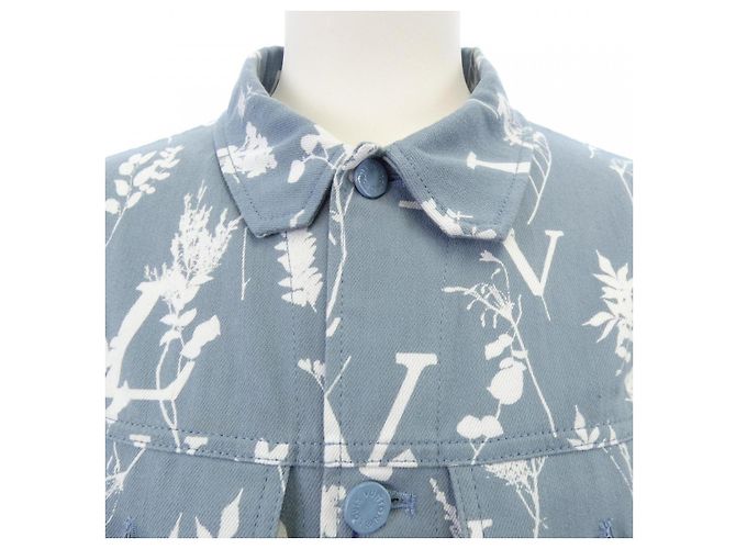 Chaqueta de denim Louis Vuitton DNA Leaf Castaño - vista 5