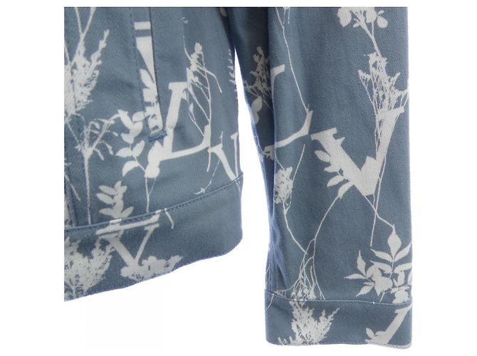 Chaqueta de denim Louis Vuitton DNA Leaf Castaño - vista 6