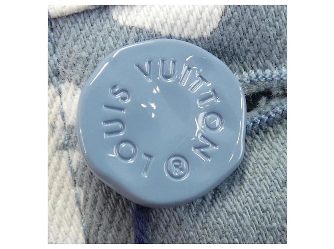 Chaqueta de denim Louis Vuitton DNA Leaf Castaño - vista 7