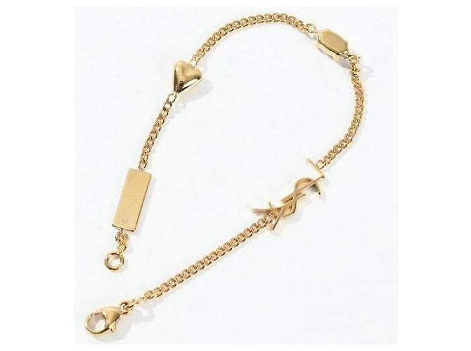 Saint Laurent Pulsera con dije de corazón Dorado - vista 5