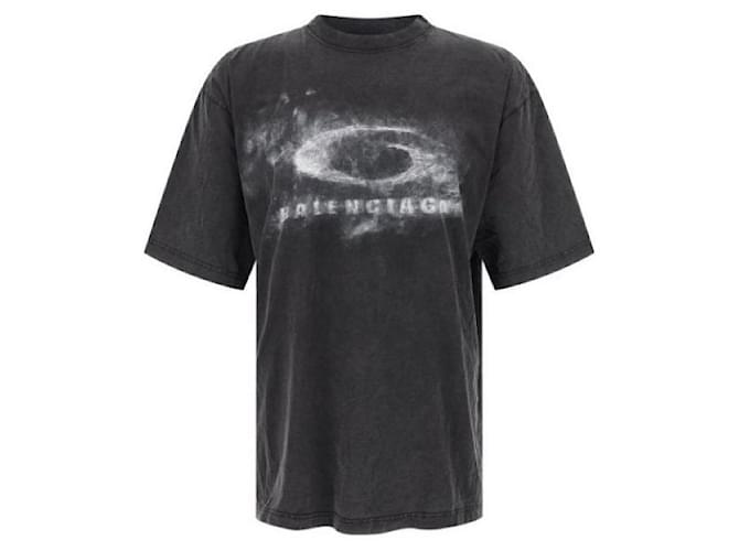 Balenciaga Washed Crayon Loop T-Shirt Schwarz - Ansicht 3