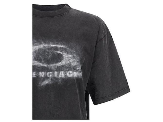 Balenciaga Washed Crayon Loop T-Shirt Schwarz - Ansicht 5