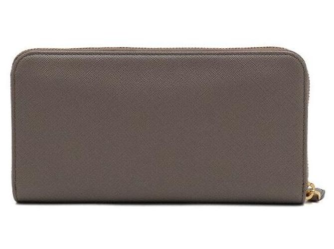 Prada Cartera larga con cremallera de cuero ARGILLA - vista 5