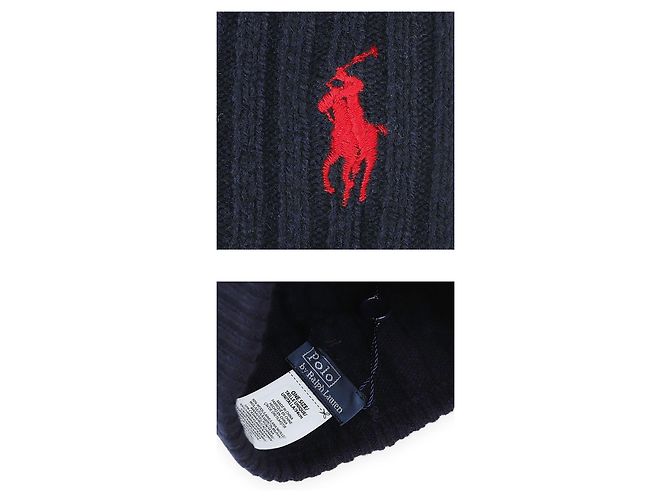 Berretto a maglia a trecce Polo Ralph Lauren Blu Navy - vista 4