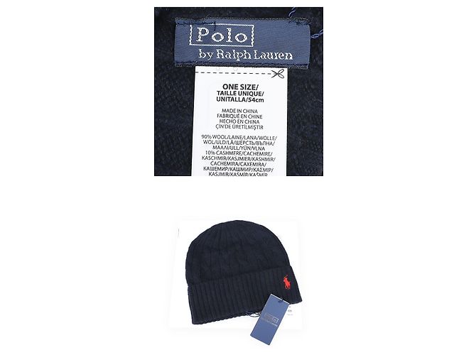 Berretto a maglia a trecce Polo Ralph Lauren Blu Navy - vista 5