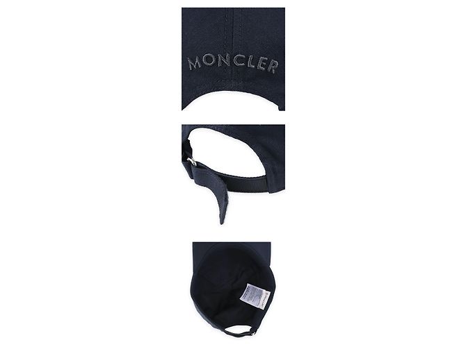 Moncler Baumwollkappe mit Logo-Patch Blau - Ansicht 5