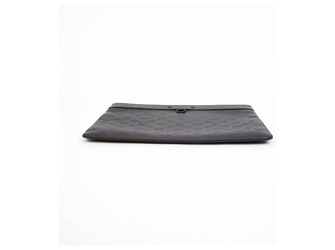 Louis Vuitton Borsa a pochette in pelle Monogram Shadow Nera - vista 7