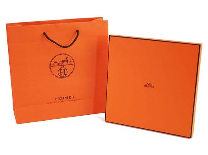 Hermès Portrait de Boucle Scarf Braun - Ansicht 15