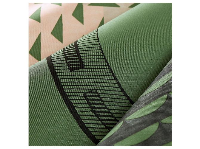 Hermès Portrait de Boucle Scarf Braun - Ansicht 5