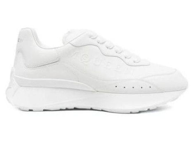 Alexander Mcqueen Sprint Runner WIAHE Bianco - vista 4