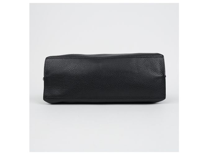 Bamboo Gucci Borsa tote e a tracolla in pelle con decorazione chiusura in bambù, Nero - vista 6