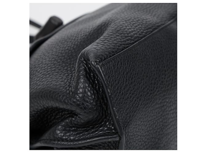 Bamboo Gucci Borsa tote e a tracolla in pelle con decorazione chiusura in bambù, Nero - vista 8