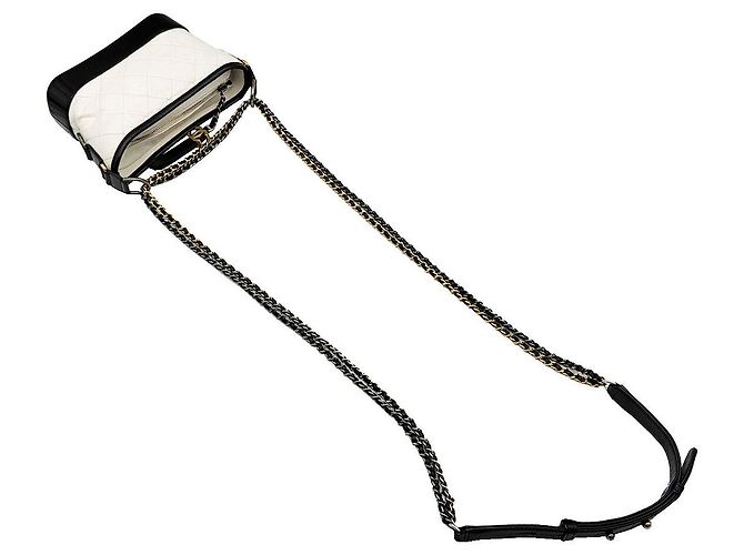 Chanel Borsa a tracolla Gabriel Small Hobo in pelle bianca Bianco - vista 6
