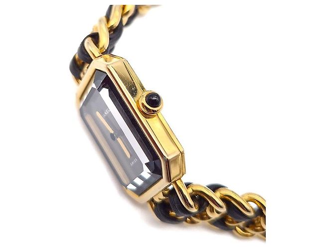 Chanel Premiere vergoldete Uhr Schwarz - Ansicht 7