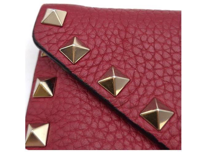 Valentino Clutch a Busta Rockstud Rossa Rosso - vista 12