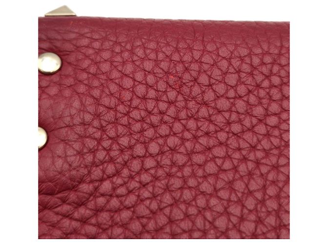 Valentino Clutch a Busta Rockstud Rossa Rosso - vista 14