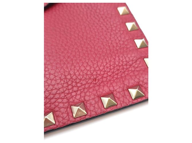 Valentino Clutch a Busta Rockstud Rossa Rosso - vista 17