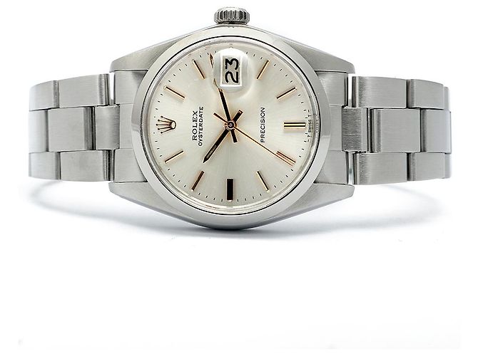 Rolex Orologio da uomo Oyster Date Gold Hands Manuale Argento - vista 16
