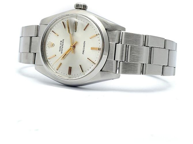Rolex Orologio da uomo Oyster Date Gold Hands Manuale Argento - vista 17
