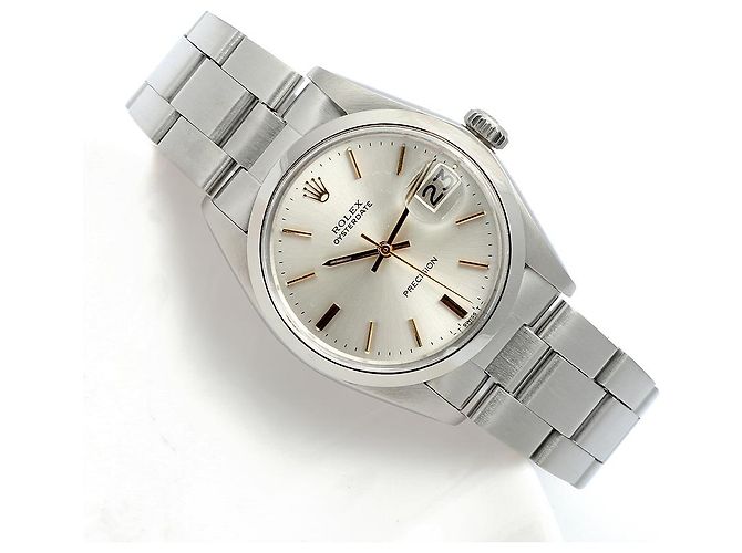 Rolex Orologio da uomo Oyster Date Gold Hands Manuale Argento - vista 19