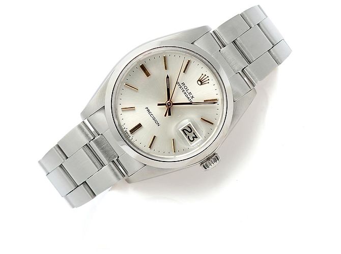 Rolex Orologio da uomo Oyster Date Gold Hands Manuale Argento - vista 20