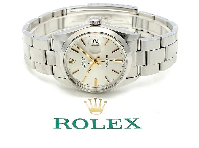 Rolex Orologio da uomo Oyster Date Gold Hands Manuale Argento - vista 21