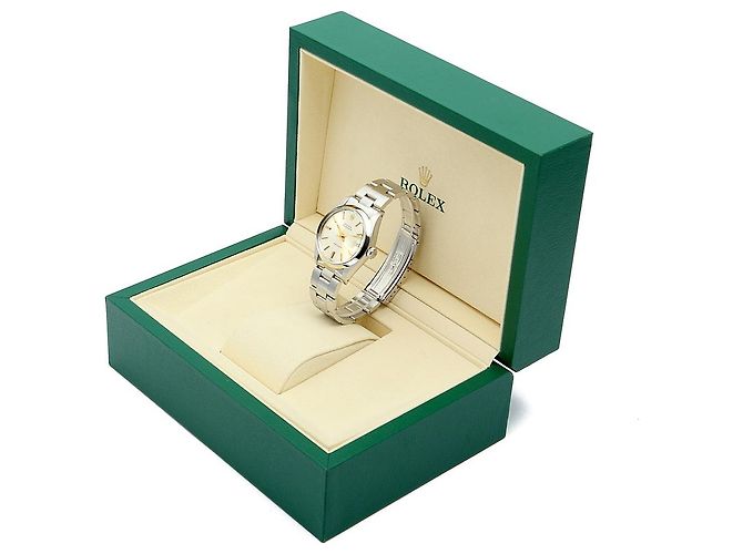 Rolex Orologio da uomo Oyster Date Gold Hands Manuale Argento - vista 24