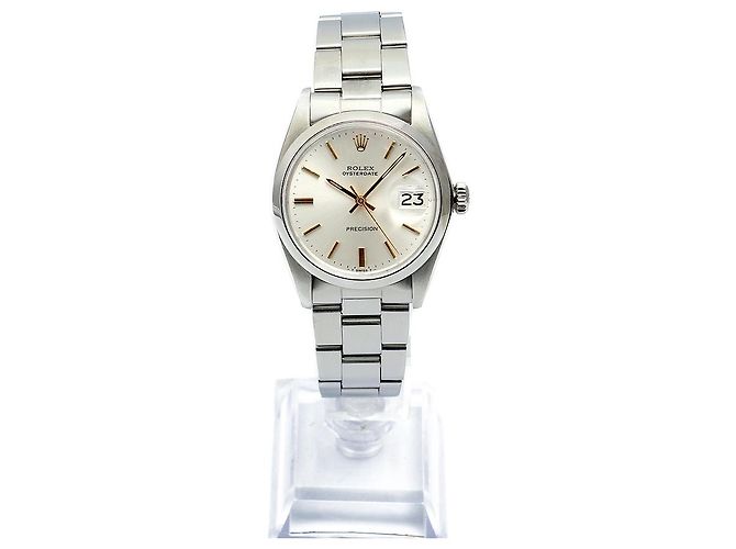 Rolex Orologio da uomo Oyster Date Gold Hands Manuale Argento - vista 3