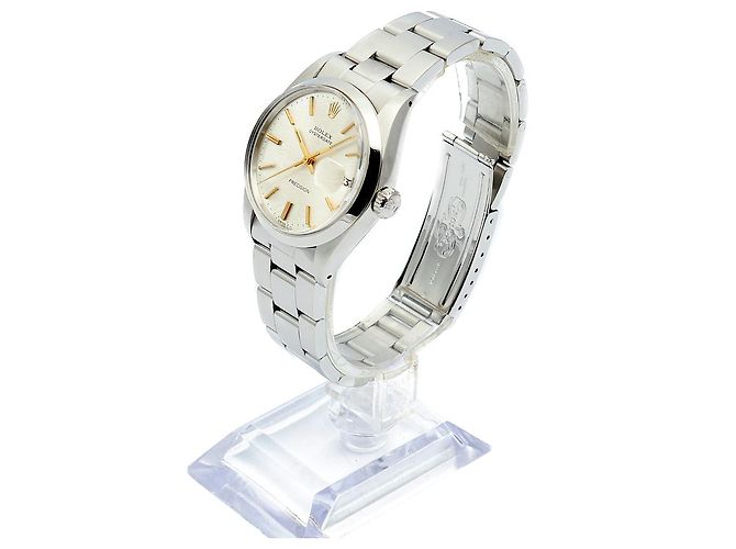 Rolex Orologio da uomo Oyster Date Gold Hands Manuale Argento - vista 4