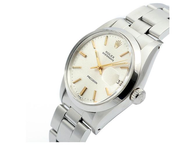 Rolex Orologio da uomo Oyster Date Gold Hands Manuale Argento - vista 9