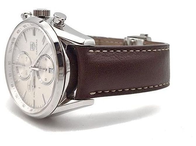 Tag Heuer Carrera Chrono Steel Uhr Weiß - Ansicht 2