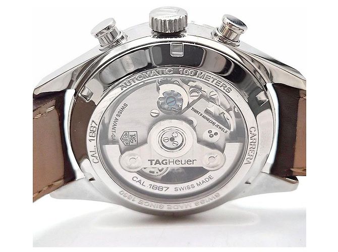 Tag Heuer Carrera Chrono Steel Uhr Weiß - Ansicht 6