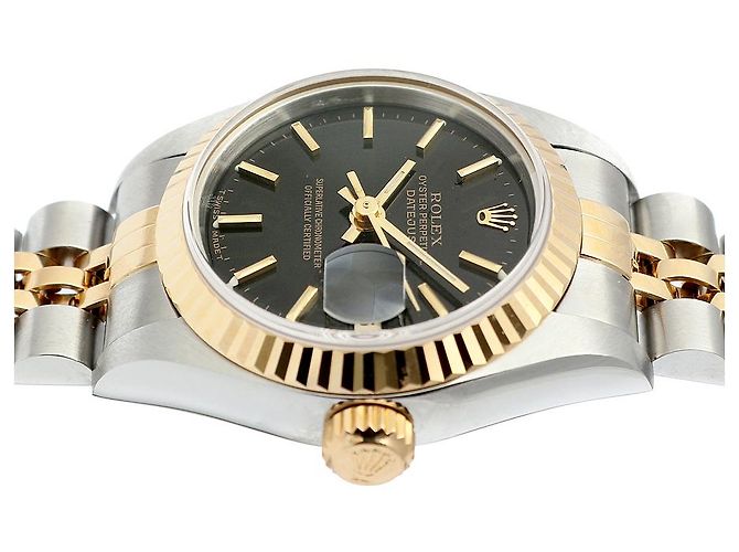 Rolex Orologio da donna Datejust quadrante nero - vista 12