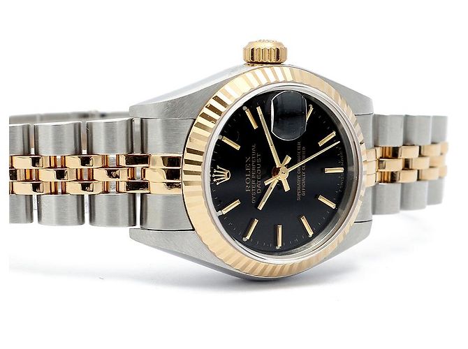 Rolex Orologio da donna Datejust quadrante nero - vista 18