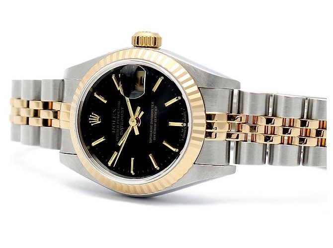 Rolex Orologio da donna Datejust quadrante nero - vista 19