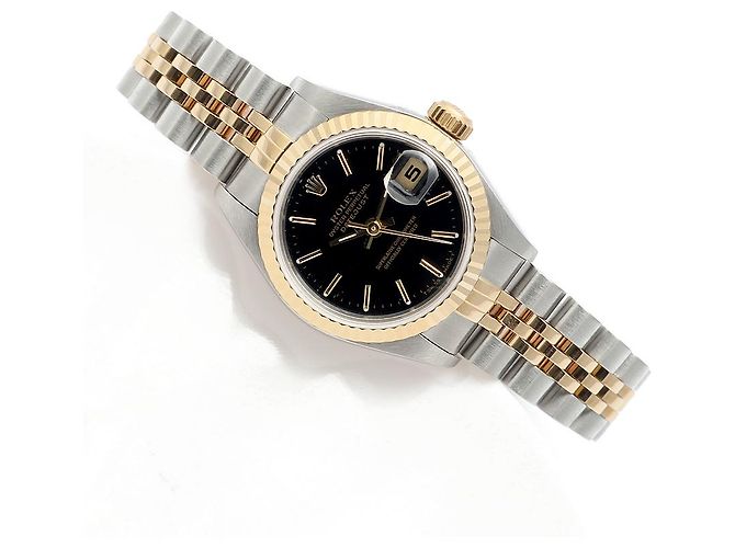 Rolex Orologio da donna Datejust quadrante nero - vista 20