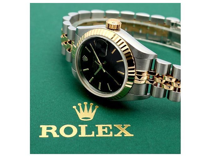 Rolex Orologio da donna Datejust quadrante nero - vista 23