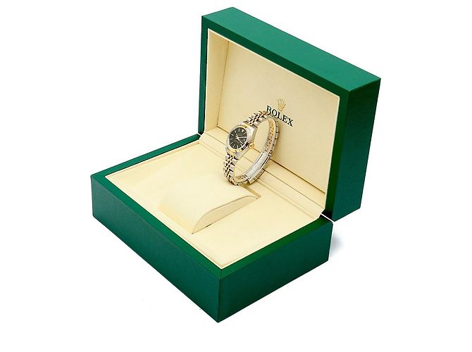 Rolex Orologio da donna Datejust quadrante nero - vista 24