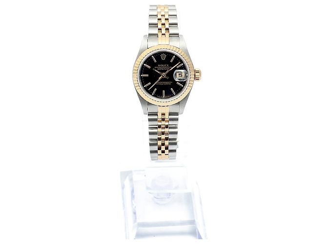 Rolex Orologio da donna Datejust quadrante nero - vista 3