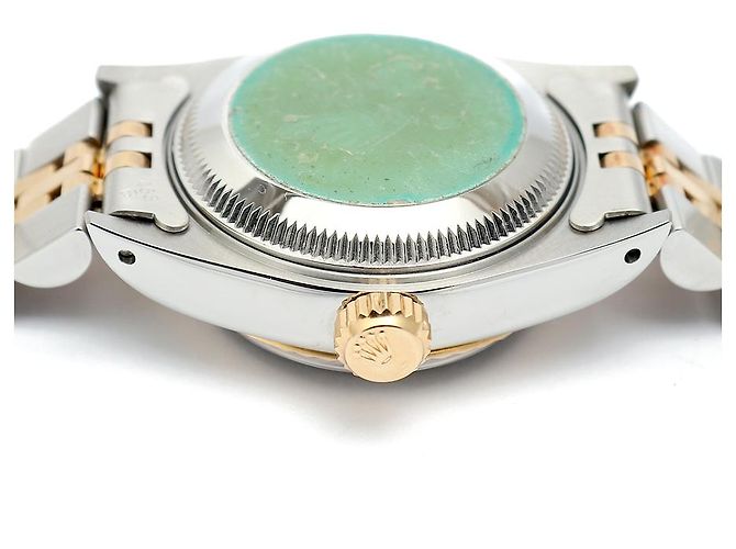 Rolex Datejust Quadrante in Lino Champagne Gold Orologio Combo Vintage da Donna - vista 13
