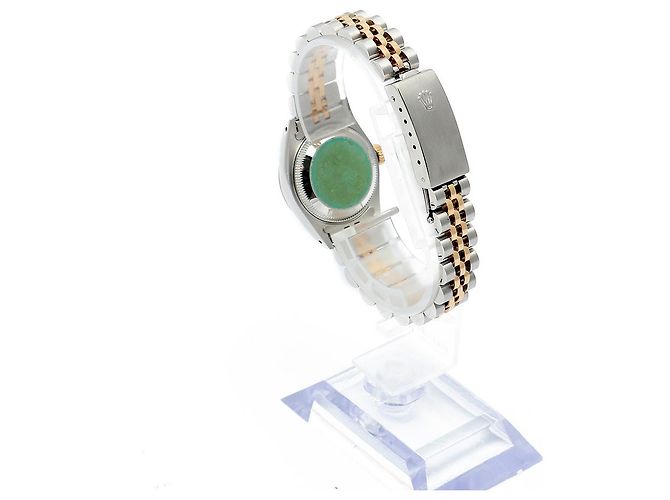 Rolex Datejust Quadrante in Lino Champagne Gold Orologio Combo Vintage da Donna - vista 5